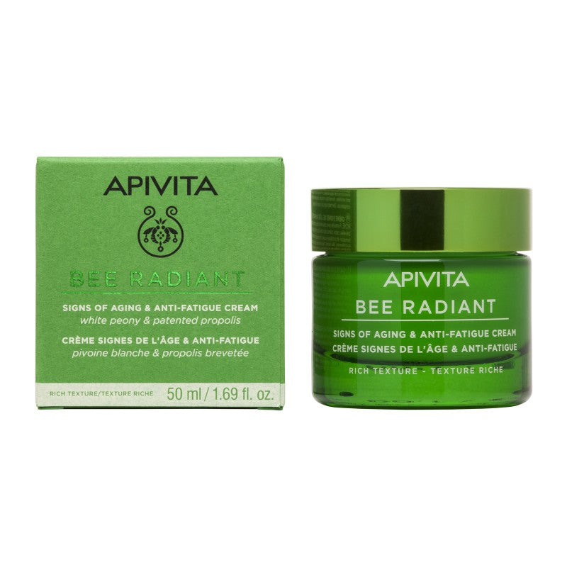 Apivita Bee Randiant con peonia textura rica 50 ml