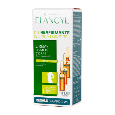 ELANCYL Pack Crema Reafirmante 200 Ml + 3 Ampollas ENDOCARE Tensage